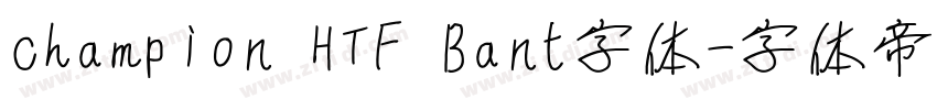 champion HTF Bant字体字体转换